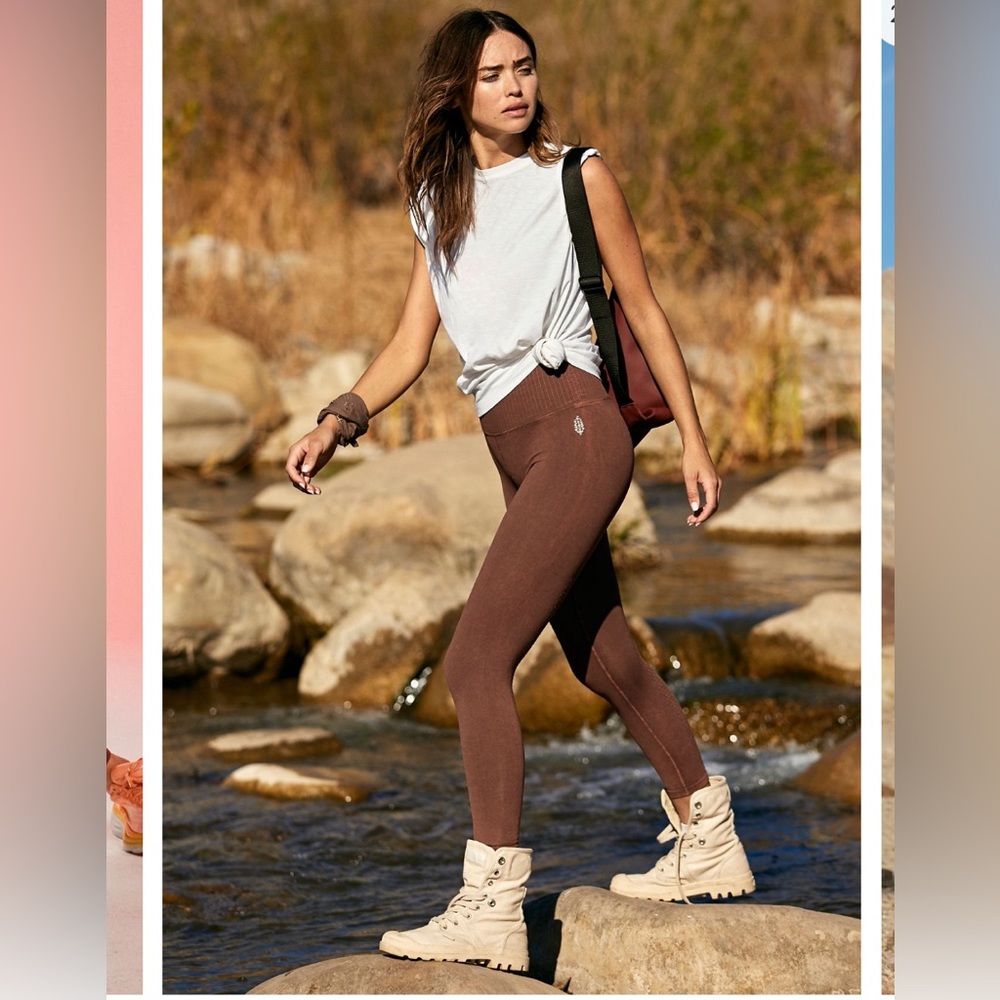 Free people good karma legging in chocolate